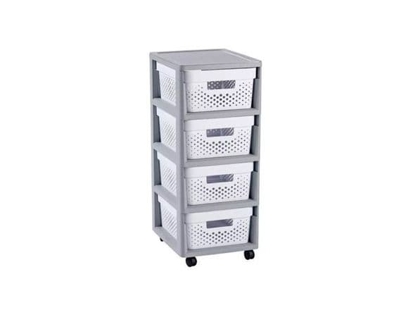 CURVER hylle INFINITY KD 4x10L asurblå