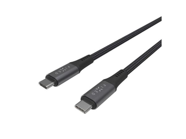 FIXED FIXDBP-CC2-GR, 2 m, USB C, USB C, USB 2.0, 20 Gbit/s, Harmaa
