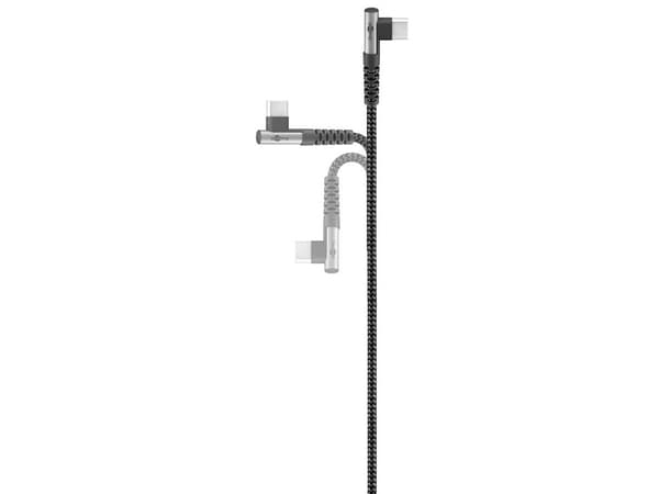 Goobay 64660, 2 m, USB C, USB C, USB 2.0, Musta, Harmaa