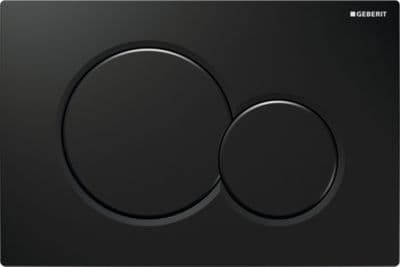 Geberit Sigma 01 manöverplatta i svart