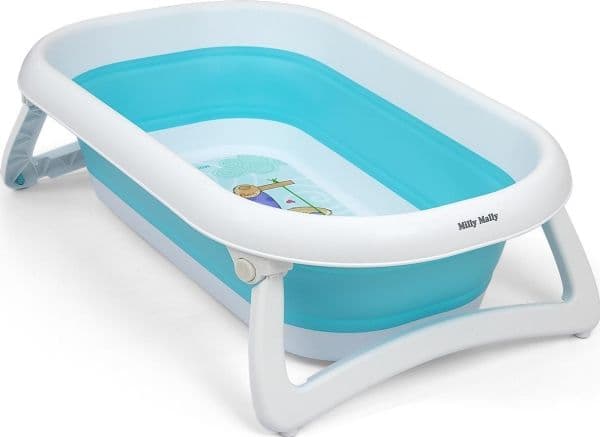Milly Mally sammenleggbart badekar Aqua Blue