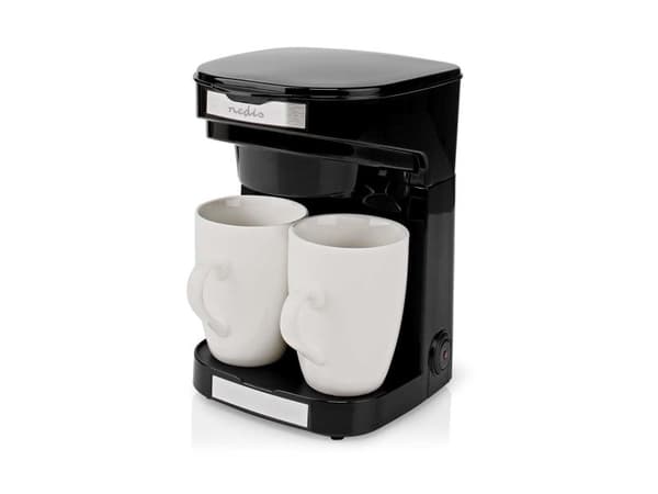 Nedis KACM140EBK, Kaffebrygger (drypp), Malt kaffe, 450 W, Sort