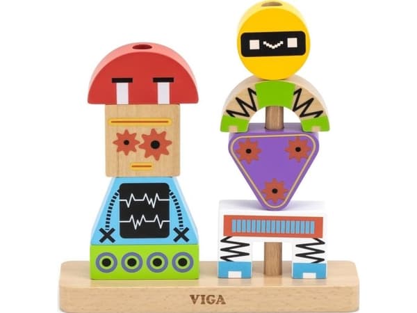 VIGA 44652 pyramide-puslespillroboter + mønstre 8 deler