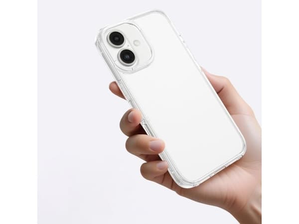 AmazingThing Minimal-deksel til iPhone 16 Plus - silikondeksel transparent