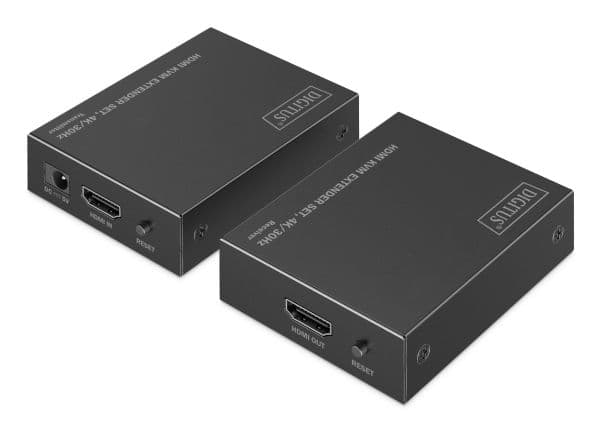 DIGITUS - Extender Set - KVM / lydutvider - HDMI, 1GbE, USB - over CAT 6 - USB - opp til 70 m
