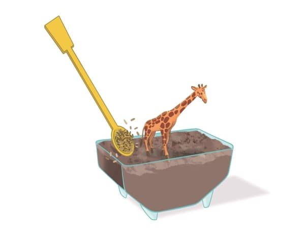 Mini Terrarium Giraffe