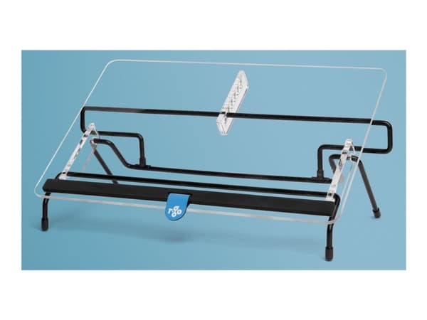 R-Go Document holder Flex Read - Dokumenthållare - för A3 - transparent, svart bas