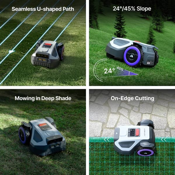 Anthbot M9 Robotplæneklipper - 1000 m2 - RTK-GPS + kamera