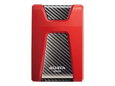 ADATA DashDrive Durable HD650 - Hårddisk - 1 TB - extern (portabel) - 2.5" - USB 3.0 - röd