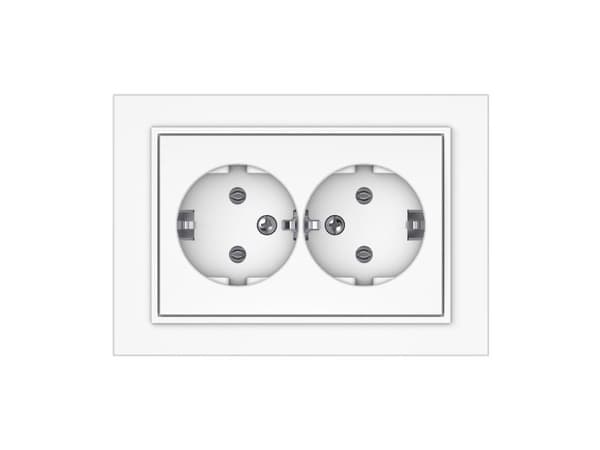SOCKET TWO PLACESRP16-021 QR1000 WHITE