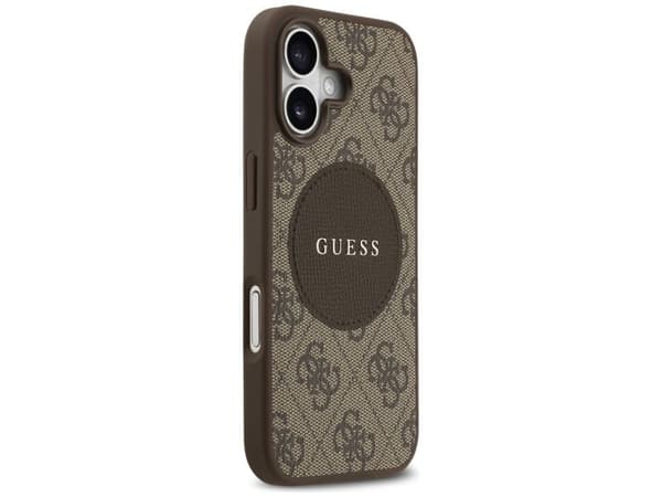 Guess 4G Circle Classic Logo MagSafe case for iPhone 17 - brown