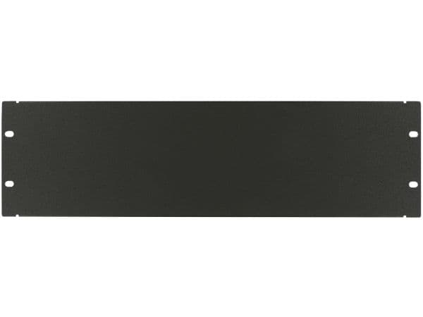 Lanview by Logon - Tomt panel - blank - stativmonterbar - sort, RAL 9005 - 3U - 19"