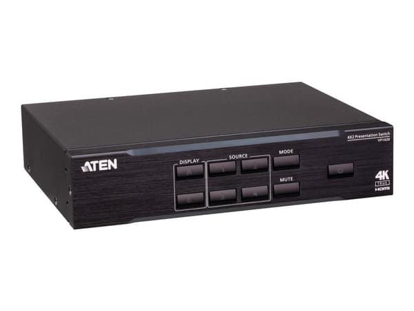ATEN VP1420 4 x 2 True 4K Presentation Matrix Switch - Video/audio switch - stasjonær