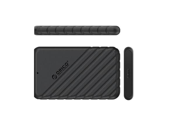 2,5" kiintolevy/SSD USB3.0 Micro-B 5Gbps -asemateline - musta