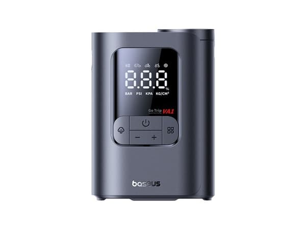 Baseus GoTrip VA1 bilkompressor 150 PSI 12 V - mörkgrå