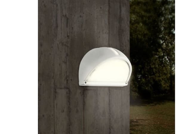 Eglo Onja - Vegglampe - 1 sokkel - E27 - rounded - hvit, blank