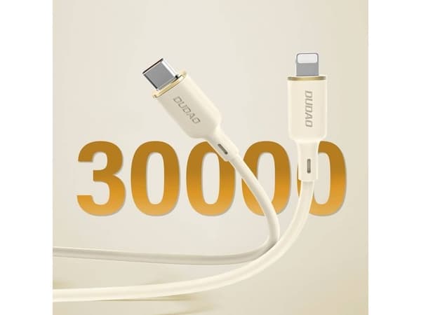 Dudao L7SCL USB-C - Lightning 30W 2m kabel - beige