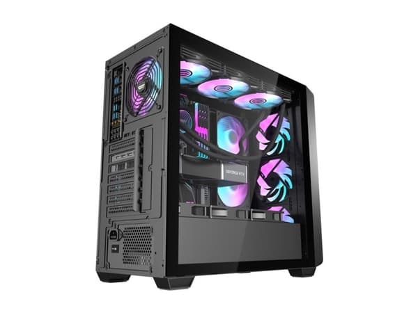Darkflash DS900WD datorskal (svart) + 4 fläktar