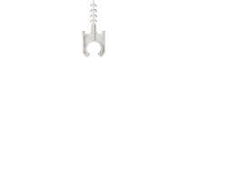 RÖR- OCH KABELKLIPP 25MM MED PLUG - (100 stycken)