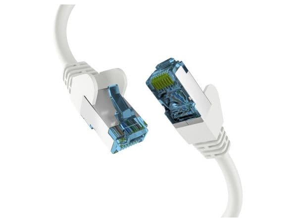 EFB RJ45 PATCH KABEL med CAT7 RAW KABEL HVIT 10m