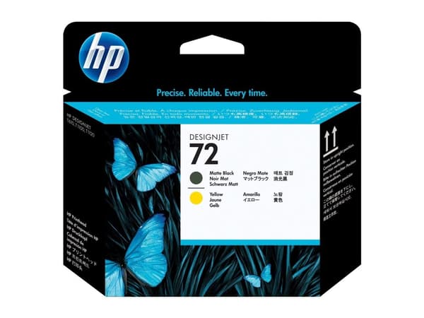 Printhoved HP 72 C9384A, Sort/Gul