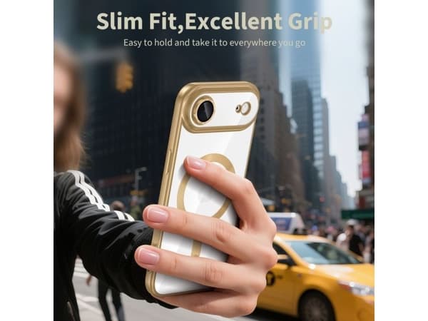Tech-Protect MagFlex MagSafe Case for iPhone 17 Air - Transparent Gold