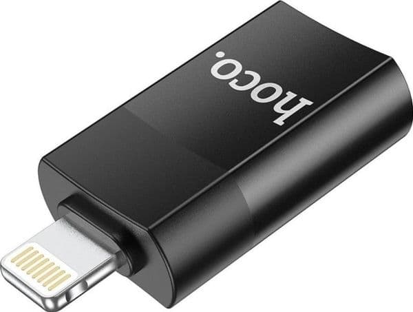 USB-adapter Hoco UA17 USB-A till Lightning, svart