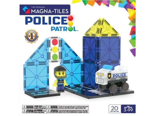MAGNA-TILES Polispatrull 20 delar