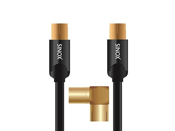 Sinox SHD antennikaapeli. 3m. Musta