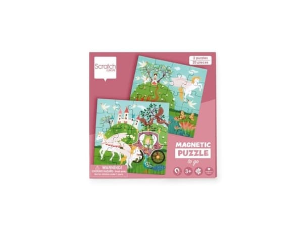 Magnetisk puslespill 20x2 + Prinsessebok