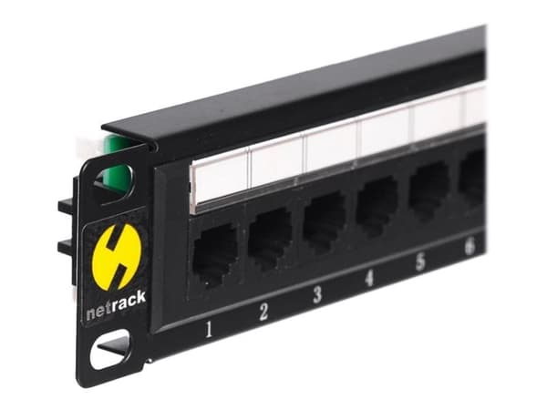 Netrack - Liitäntäpaneeli - stativmonitori - CAT 5e - UTP - RJ-45 X 12 - 10"