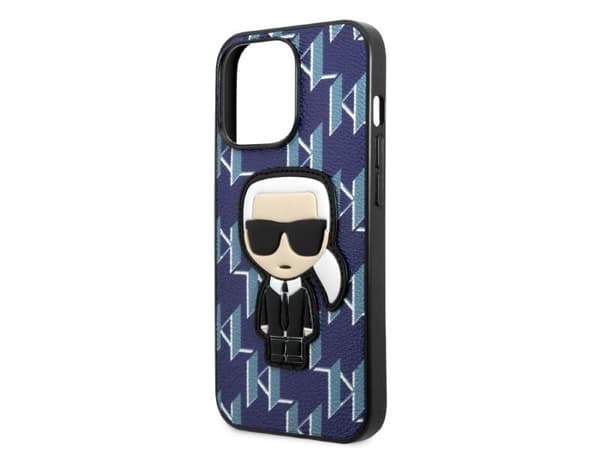 Karl Lagerfeld KLHCP13XPMNIKBL iPhone 13 Pro Max 6.7" hardcase blå/blå monogram ikonik patch