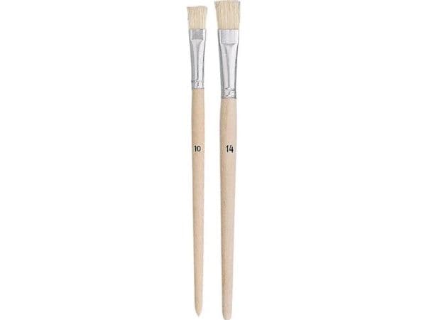 ZAHN pensel E10710-08 flatpenselset svinborst, 10 delar