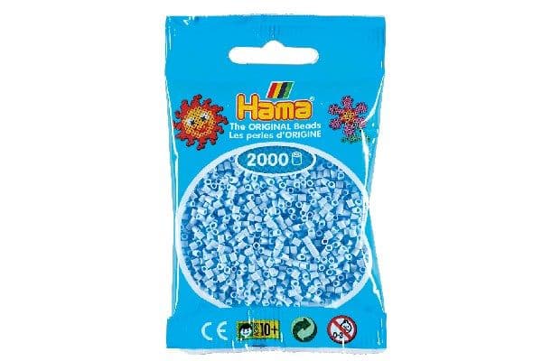 Hama minipärlor 2000 st. pastell isblå