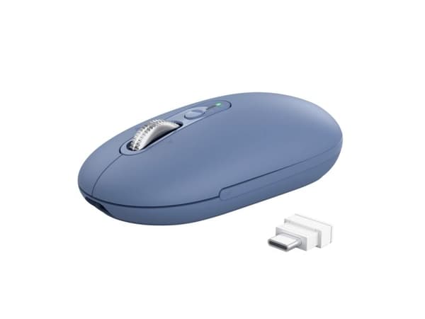 Trust Seron Slim Multi, Molempikätinen, Optinen, RF Wireless + Bluetooth, 3200 DPI, Sininen