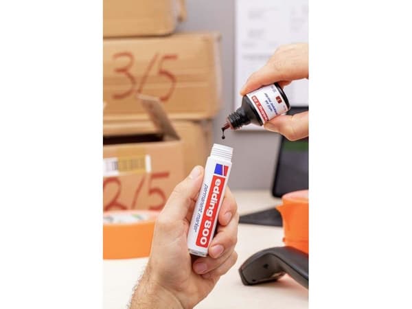 Edding T-25, Rød, Sort, Rød, Hvit, 30 ml, CE, 1 stykker