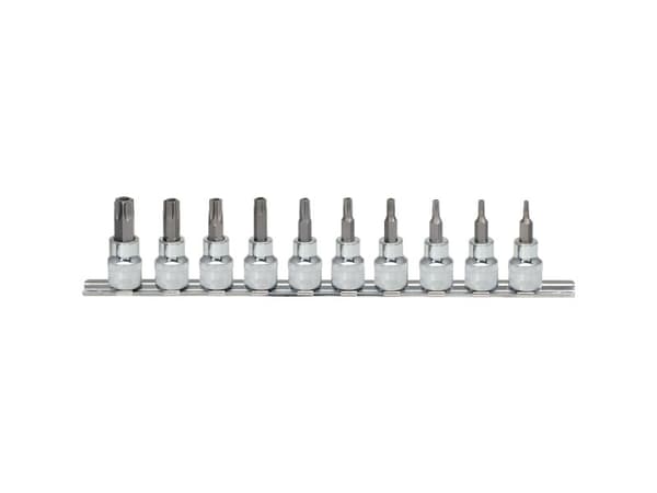 KS Tools 918.3970, 10 stykker, Torx, Kromvanadiumstål