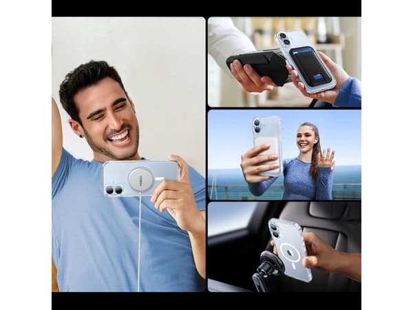 Ugreen Classy Clear magnetiskt skal för iPhone 16 Plus - transparent