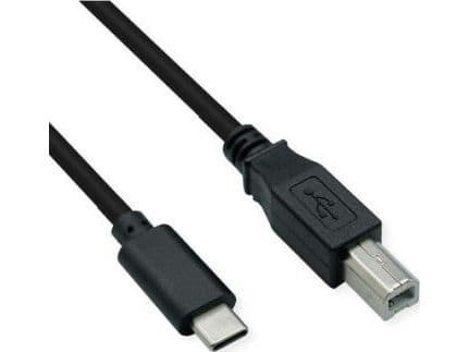 ROLINE 11.02.8337, 3 m, USB C, USB B, USB 2.0, 0,48 Gbit/sek., Sort