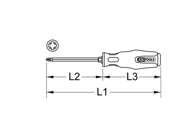 KS Tools 151.1142, 185 mm, 150 g