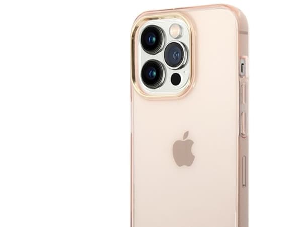Guess transparent iPhone 14 Pro Max 6,7"-skal - Rosa
