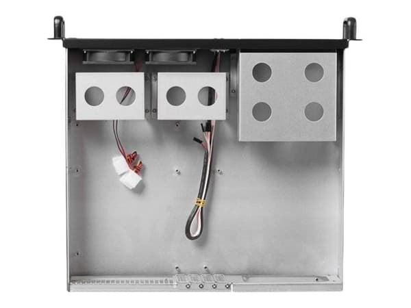 Netrack Server Case - Rackmonterbar 2U - mini ITX / micro ATX - ingen strømforsyning - svart
