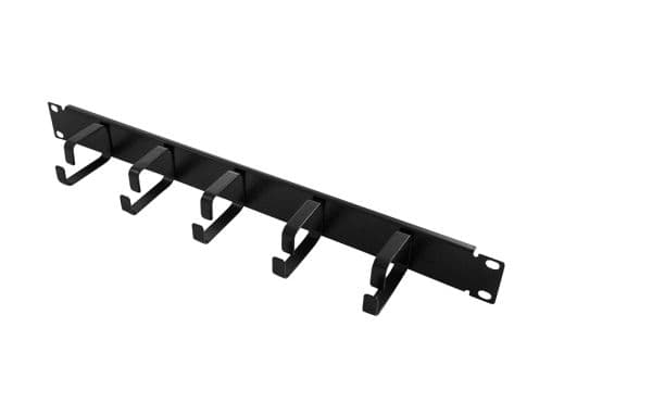LogiLink 19" Cable Management Bar 1U, Sort, 600 g