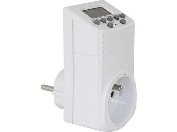 Emos P5506, Daglig timer/veckotimer, Vit, Knappar, 230 V, 2000 W, 8,7 A