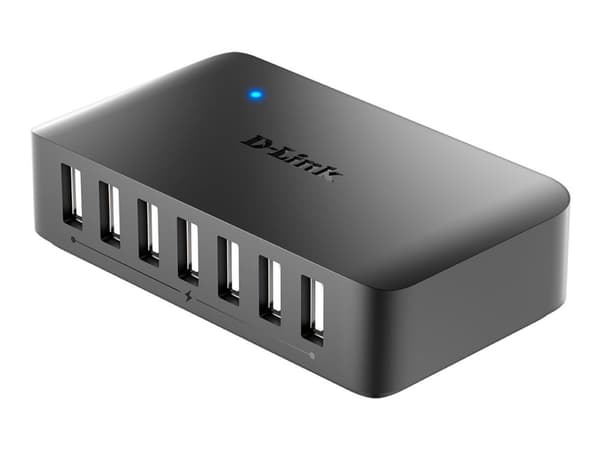 D-Link DUB H7 - Hubb - 7 x USB 2.0 - skrivbordsmodell