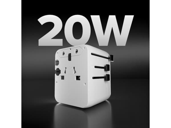 C2G universal reseadapter med USB-A och 2x USB-C P