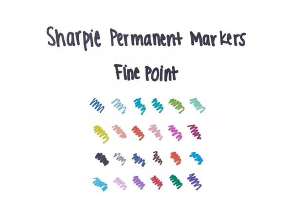 Sharpie Fine Point, Rosa, Fin spets, Multifärg, Fin, AP, Metall, papper, Plast