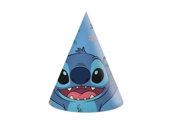 Stitch &amp; Angel partyhatte, 6 kpl