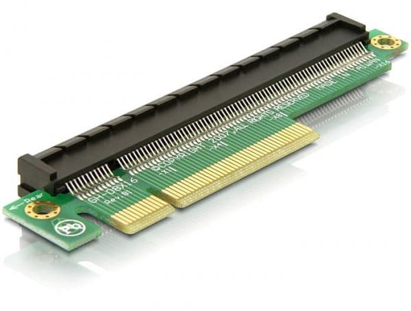 Delock PCIe Extension Riser Card x8 > x16 - Kort för stigare
