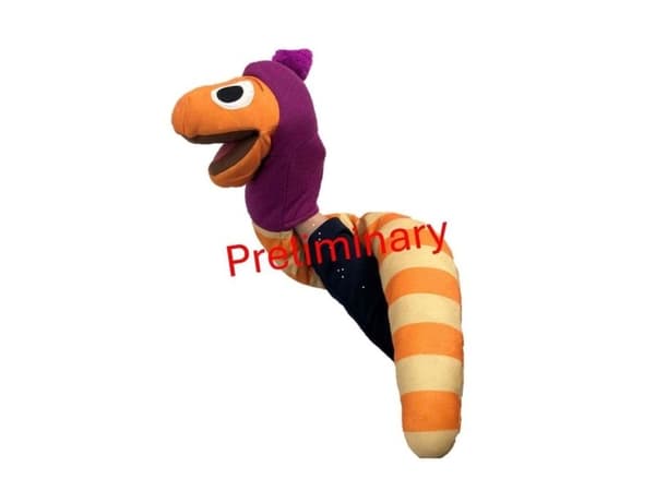 DR Worm Käsinukke